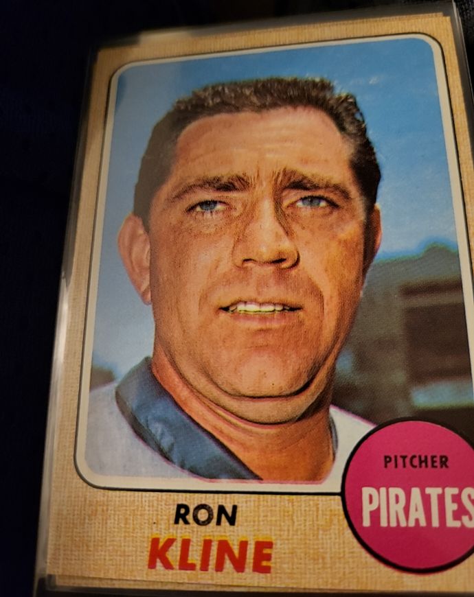 1968 Topps #446 Ron Kline — front
