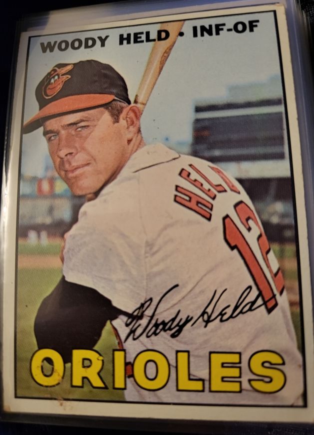 1967 Topps #251 Woody Held Baltimore Orioles — front