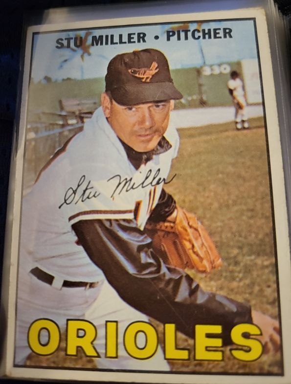 1967 Topps #345 Stu Miller — front