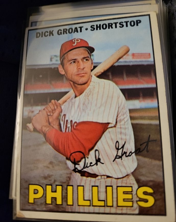 1967 Topps #205 Dick Groat Philadelphia Phillies — front