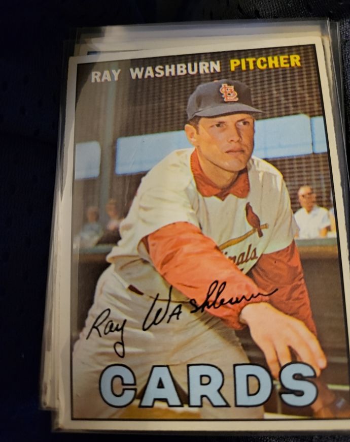 1967 Topps #92 Ray Washburn — front