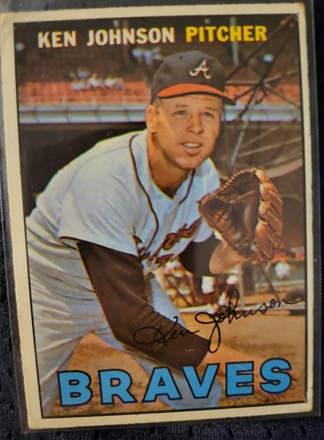 1967 Topps #101 Ken Johnson Atlanta Braves — front