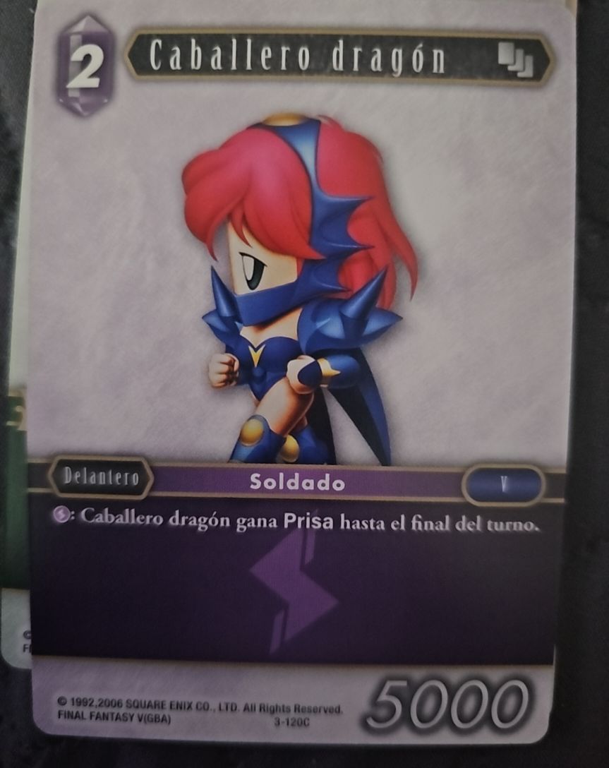 Final Fantasy V (GBA) 3-120C Caballero dragón — front