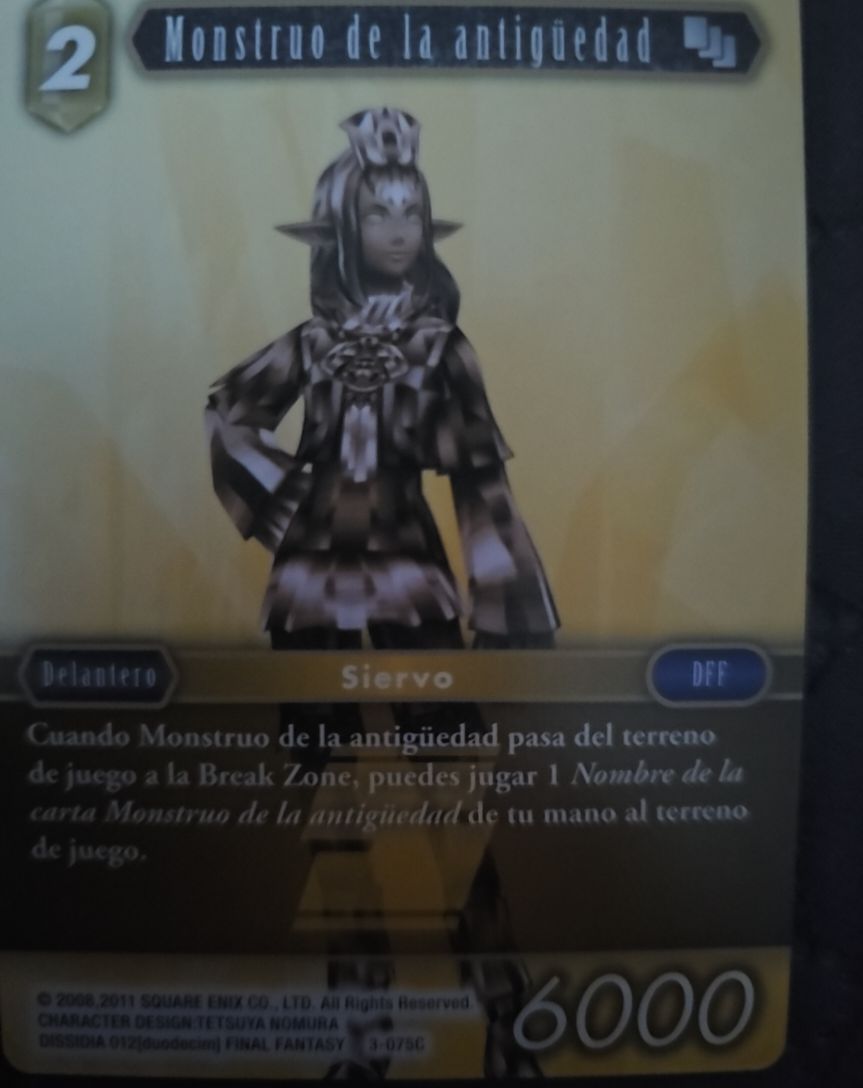 Final Fantasy TCG Opus III #3-075C Horror of Antiquity — front