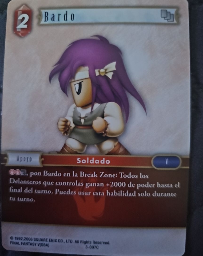 Final Fantasy TCG Opus III 3-007C Bardo — front