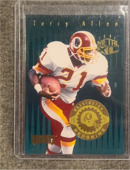 1996 Playoff Absolute Prime Metal XL #XL15 Terry Allen — front
