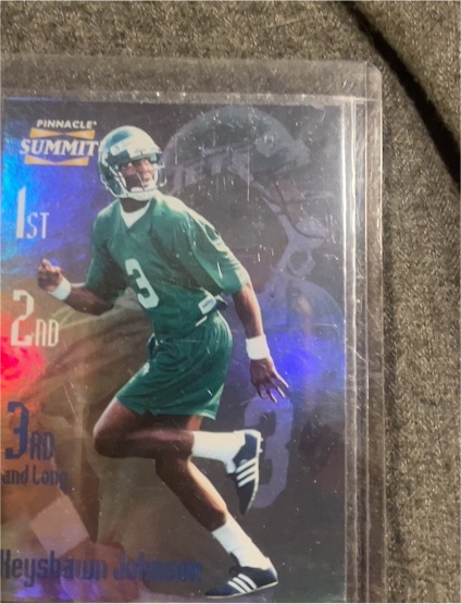 1996 Pinnacle Summit 3rd and Long Promos Keyshawn Johnson #3 — front