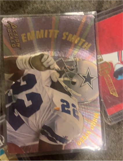 1994 Action Packed #WS1 Emmitt Smith Warp Speed — front