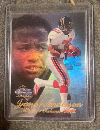 1998 Flair Showcase Football #32 Jamal Anderson — front