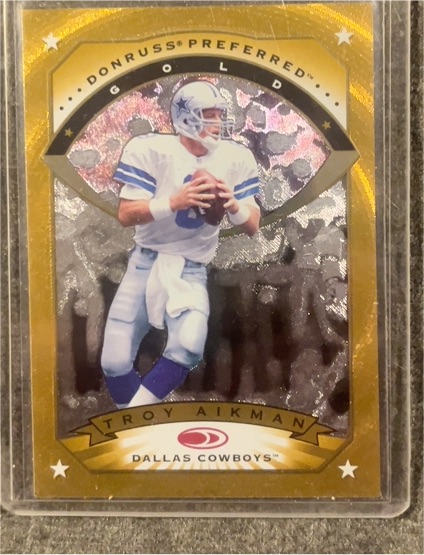 1997 Donruss Preferred Gold #6 Troy Aikman — front