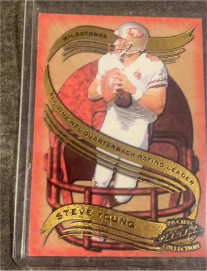 1997 Pacific Philadelphia Collection #19 Steve Young Milestones — front