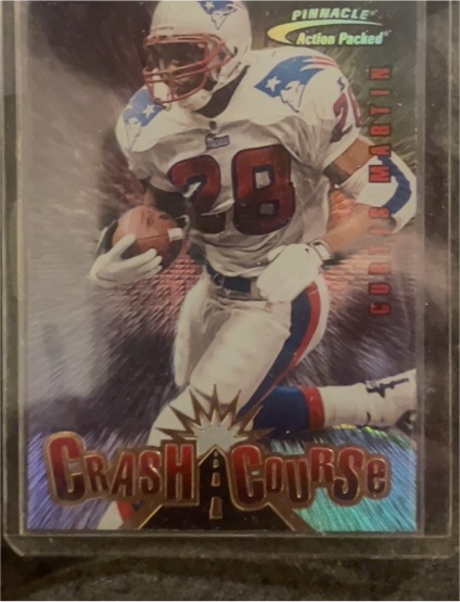 1997 Pinnacle Action Packed Crash Course #12 Curtis Martin — front