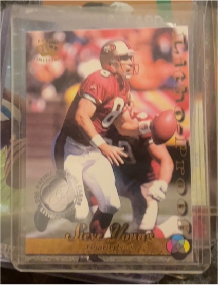 1995 Collector's Edge #100 Steve Young — front
