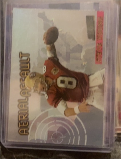 1997 Stadium Club Aerial Assault #AA7 Steve Young — front