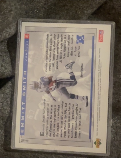 1995 Upper Deck Pro Bowl Holograms #PB18 Emmitt Smith — front
