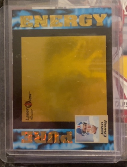 1996 Pinnacle Laser View Pure Energy #32 John Elway — front
