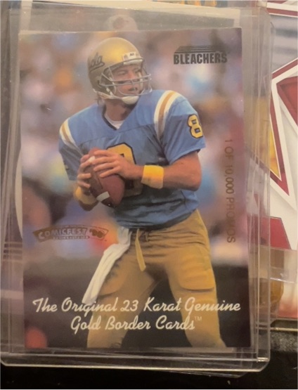 1994 Bleachers Tuff Stuff 23 Karat Gold #1 of 10,000 Troy Aikman — front