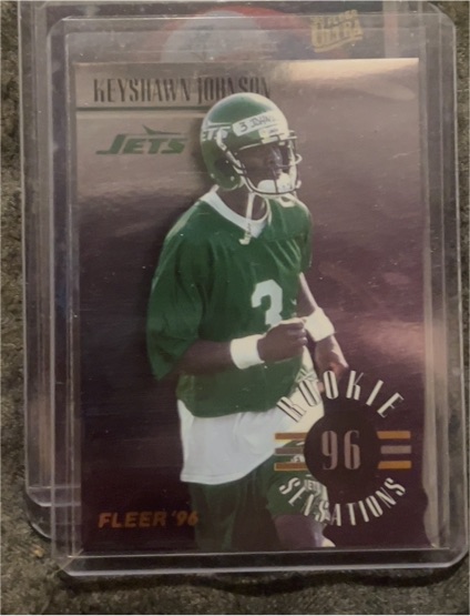 1996 Fleer #8 Keyshawn Johnson Rookie Sensations — front