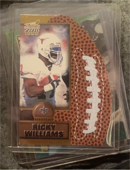 1999 Pacific Aurora Leather Bound #14 Ricky Williams — front