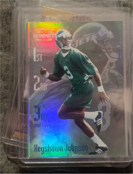 1996 Pinnacle Summit 3rd and Long #3 Keyshawn Johnson Rookie — front