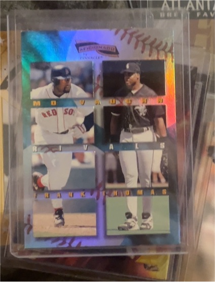 1996 Pinnacle Aficionado Rivals #6 Mo Vaughn / Frank Thomas — front