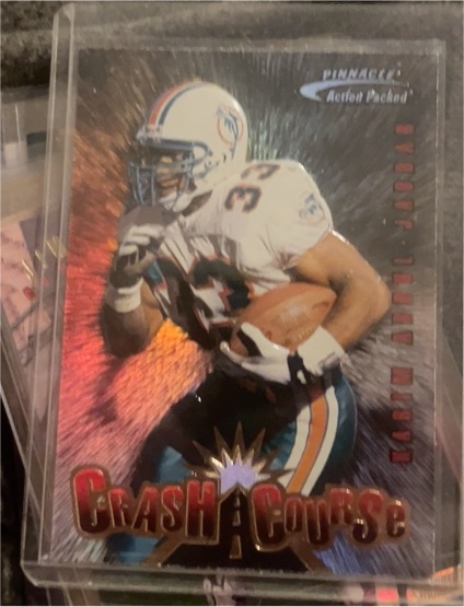 1997 Pinnacle Action Packed Crash Course #10 Karim Abdul-Jabbar — front