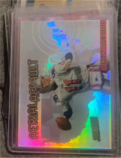 1997 Topps Stadium Club Aerial Assault #AA6 Drew Bledsoe — front