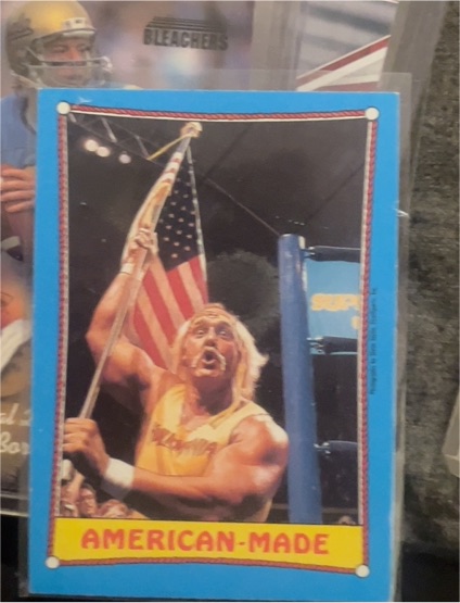 1987 Topps WWF #35 American-Made Hulk Hogan — front