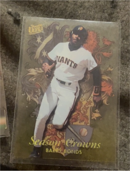 1996 Fleer Ultra #1 Barry Bonds Season Crowns — front