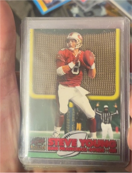 1998 Pacific Revolution Touchdown Laser-Cuts #TD-8 Steve Young — front