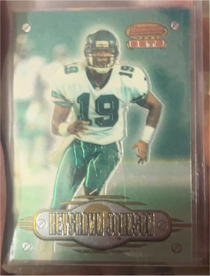1996 Bowman's Best Bets #BB1 Keyshawn Johnson — front