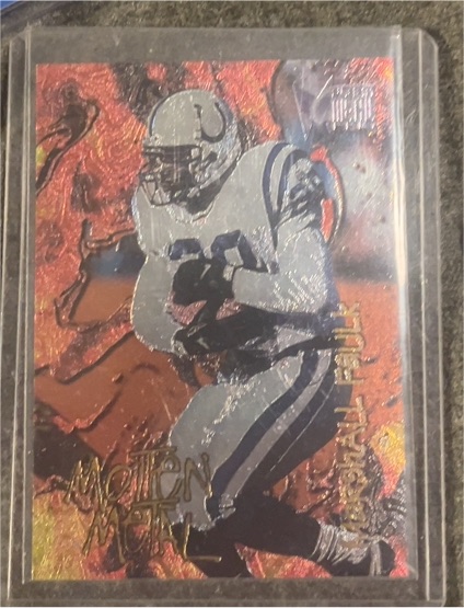 1996 Fleer Metal Molten Metal #10 Marshall Faulk — front