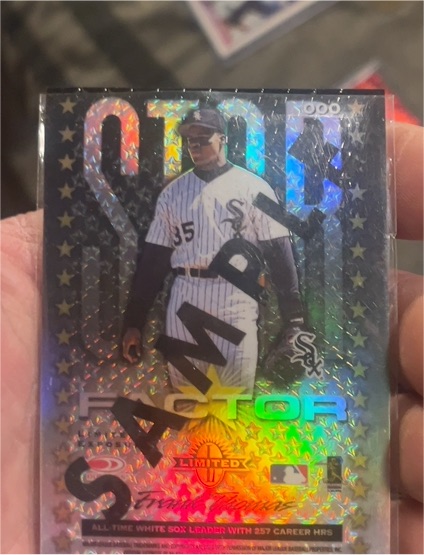 1996 SkyBox Limited #F-01 Frank Thomas — front