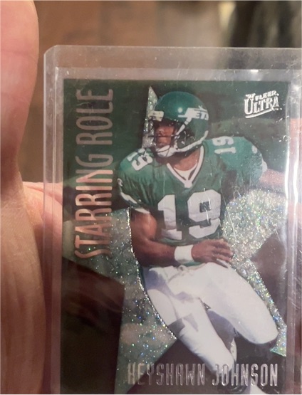 1997 Fleer Ultra Starring Role #SR-19 Keyshawn Johnson — front