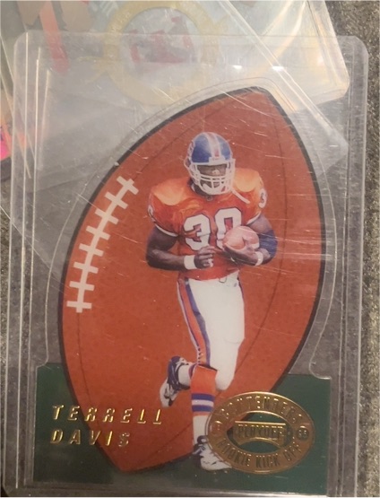 1995 Playoff Contenders Rookie Kick Off Terrell Davis — front