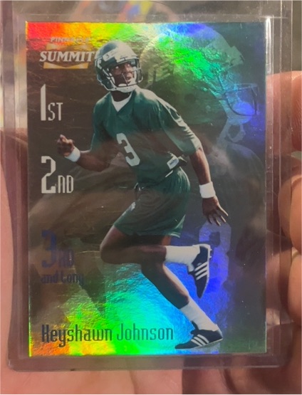 1996 Pinnacle Summit 3rd and Long #3 Keyshawn Johnson — front