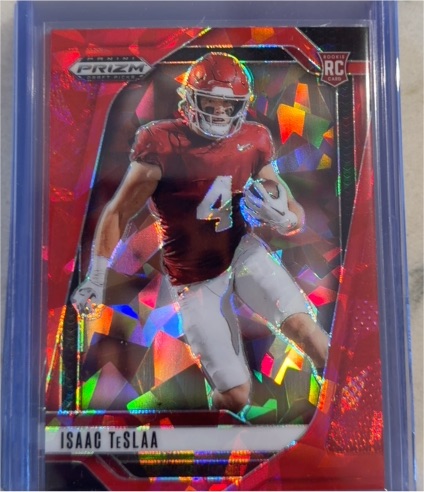 2025 Panini Prizm Draft Picks #129 Isaac Teslaa — front