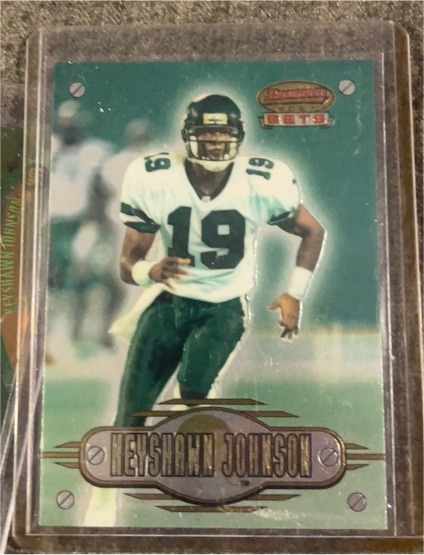 1996 Bowman's Best Bets #BB1 Keyshawn Johnson — front