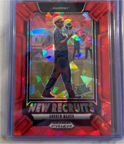 2025 Panini Prizm Draft Picks #21 Andrew Marsh New Recruits — front