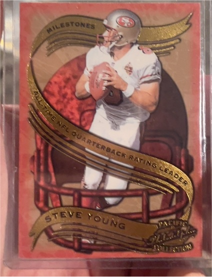 1997 Pacific Philadelphia Milestones #19 Steve Young — front