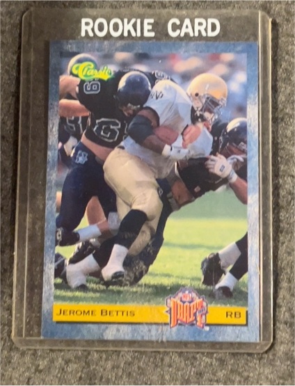 1993 Classic Draft Picks #10 Jerome Bettis Rookie Card — front