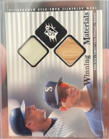 2000 Upper Deck SPx Winning Materials #DJ-AR Derek Jeter Alex Rodriguez — front