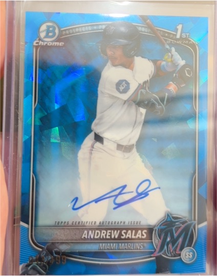 2025 Bowman Chrome #CPA-AS Andrew Salas — front