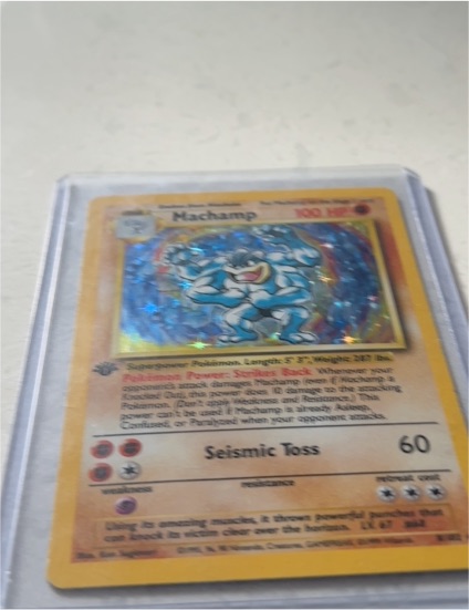 1999 Pokémon Base Set #8 Machamp — front