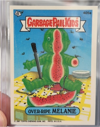 1987 Topps Garbage Pail Kids Series 10 #405a Over-Ripe Melanie — front
