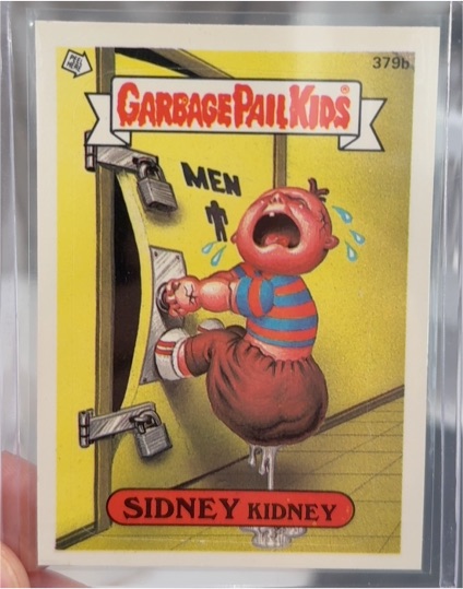 1987 Topps Garbage Pail Kids #379b Sidney Kidney — front