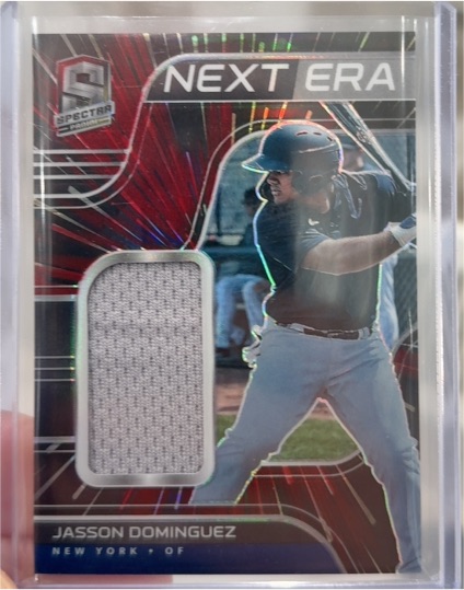 2021 Panini Spectra Next Era Materials #NE-JD Jasson Dominguez — front