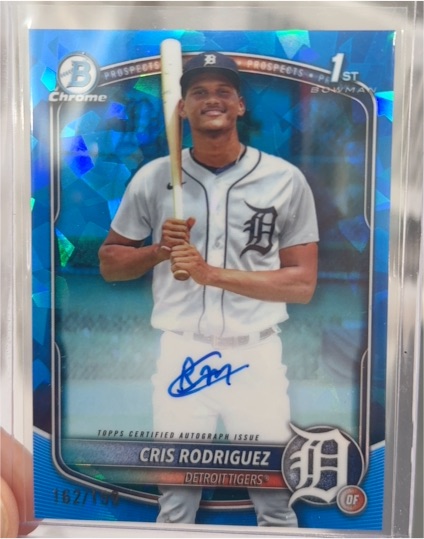 2025 Bowman Chrome #CPA-CR Cris Rodriguez — front
