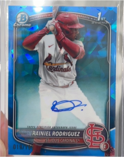 2025 Bowman Chrome #CPA-RR Rainiel Rodriguez — front