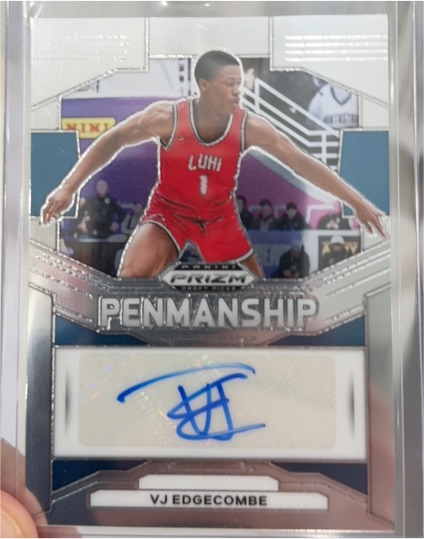 2024 Panini Prizm Draft Picks Penmanship VJ Edgecombe — front